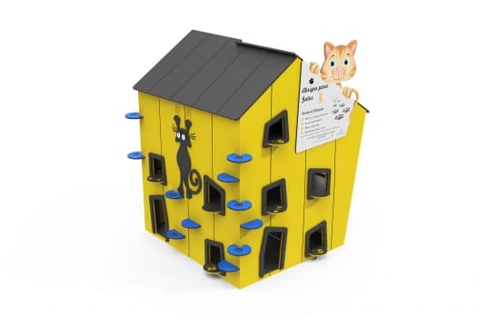 ULG-SHL-002 - Tall Cat Colony Shelter with Climbing Steps — image 1
