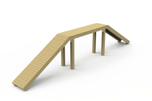 ULG-PPE-023 - Timber Dog Agility Bridge — image 1