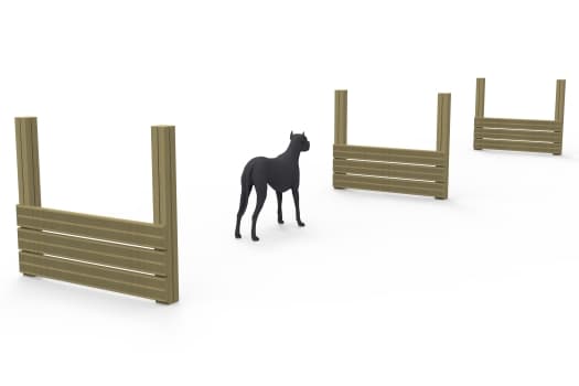 ULG-PPE-026 - Timber Dog Agility Hurdle Set — image 1